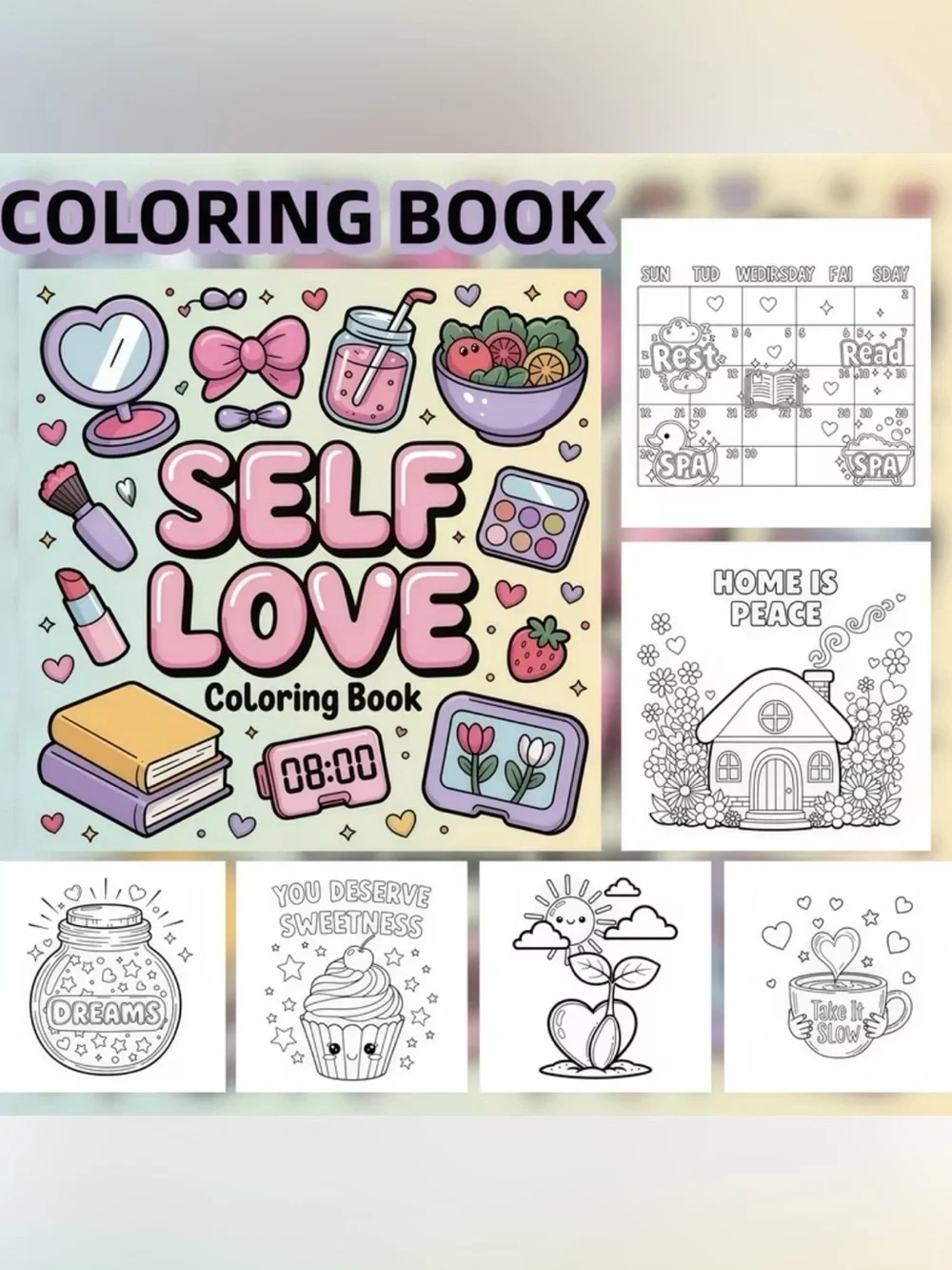 Self Love Coloring Book NIP